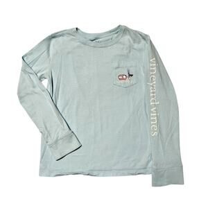 Vineyard Vines Ski Whale Pocket Tee Size 7/8
